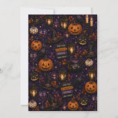 Griezelig Halloween-dinerfeest Kaart (Achterkant)