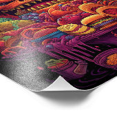 Griezelig Halloween eten Foto Afdruk (Hoek)