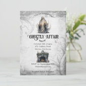 Griezelig Halloween-feest Kaart (Staand voorkant)