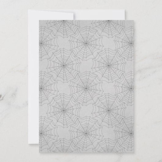 Griezelig Halloween-feest Kaart (Achterkant)