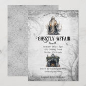 Griezelig Halloween-feest Kaart (Voorkant / Achterkant)