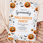 Griezelig Halloween-feest Kaart