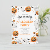 Griezelig Halloween-feest Kaart (Staand voorkant)