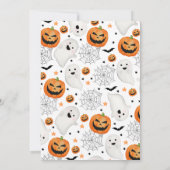 Griezelig Halloween-feest Kaart (Achterkant)