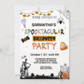 Griezelig Halloween Feest   Kaart (Voorkant)