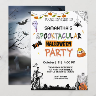 Griezelig Halloween Feest   Kaart