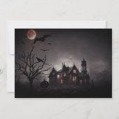 Griezelig Halloween-feest uitnodiging (Achterkant)