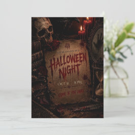 Griezelig Halloween-feest uitnodiging