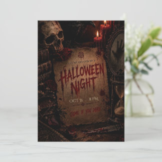 Griezelig Halloween-feest uitnodiging