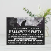 Griezelig Halloween-feest Uitnodiging (Staand voorkant)
