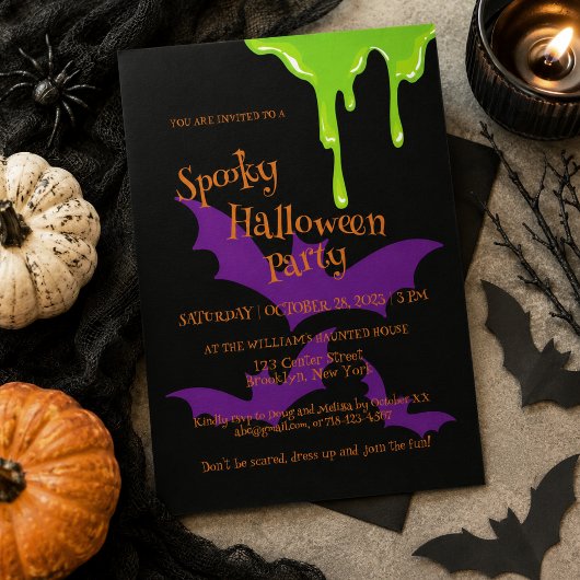 Griezelig Halloween-feest Uitnodiging
