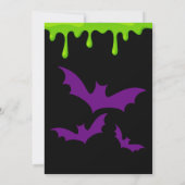 Griezelig Halloween-feest Uitnodiging (Achterkant)