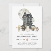 Griezelig Halloween Housewarming Feest Kaart (Voorkant)