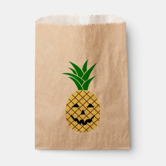 Griezelig Halloween Jack O'Lantern Ananas Bedankzakje (Voorkant)