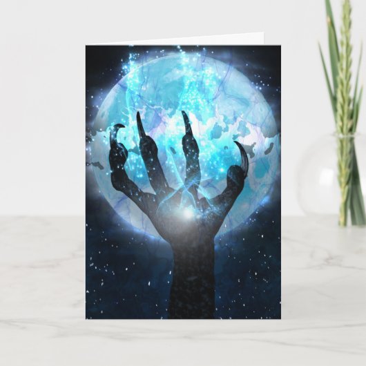 Griezelig Halloween Kaart (Voorkant)