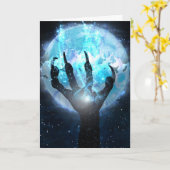 Griezelig Halloween Kaart (Gele Bloem)