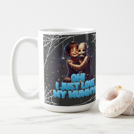 Griezelig Halloween! 🎃 Koffiemok (Met donut)