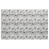 griezelig halloween krant antiek wit stof (Fat Quarter)