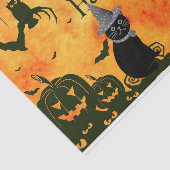 Griezelig Halloween Patroon Decoupage Tissuepapier (Detail)