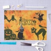 Griezelig Halloween Patroon Decoupage Tissuepapier (Craft)