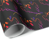 Griezelig Halloween-patroon inpakpapier (Rol Hoek)