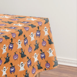 Griezelig Halloween-patroon op een Tafelkleed