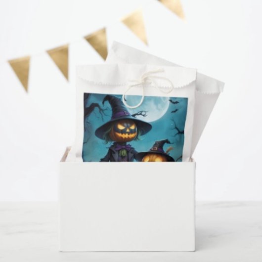 Griezelig Halloween Pompoen Duo Bedankzakje