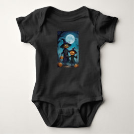 Griezelig Halloween Pompoen Duo Romper