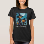Griezelig Halloween Pompoen Duo T-shirt (Voorkant)