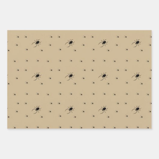 Griezelig Halloween spin inpakpapier (Voorkant)