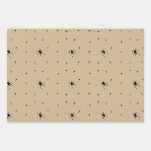 Griezelig Halloween spin inpakpapier (Voorkant 3)