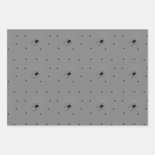 Griezelig Halloween spin inpakpapier (Voorkant)