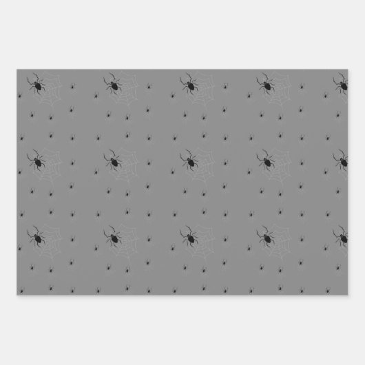 Griezelig Halloween spin inpakpapier (Voorkant 3)