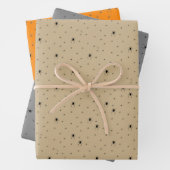 Griezelig Halloween spin inpakpapier. Inpakpapier Vel (In situ)