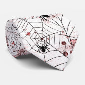 Griezelig Halloween Spinnenweb Stropdas (Opgerold)