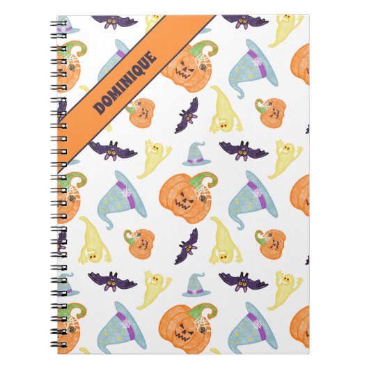 Griezelig Halloween Spiraal Notitieboek (Voorkant)