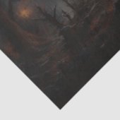 Griezelig Halloween Spokenhuis voor Découpage Tissuepapier (Detail)