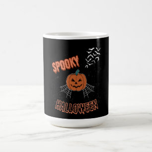 Griezelig Halloween T-shirt, Leuke griezelige seiz Koffiemok