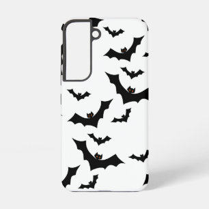 Griezelig Halloween Vleermuizen Patroon Esthetisch Samsung Galaxy Hoesje