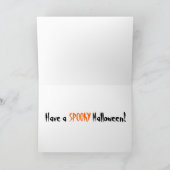 GRIEZELIG HALLOWEEN WENSKAART KAART (Binnen)