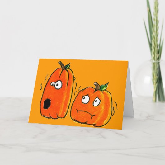 GRIEZELIG HALLOWEEN WENSKAART KAART (Voorkant)