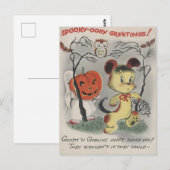 Griezelig Historische Halloween Kaart (Voorkant / Achterkant)