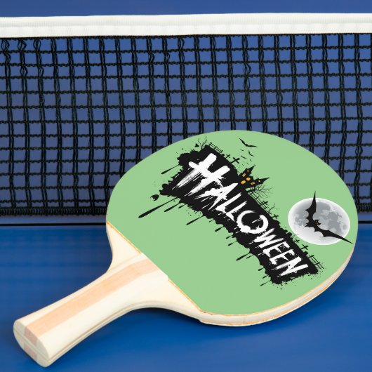 Griezelig Hof: Halloween-thema Ping Pong Paddle Tafeltennisbatje (Insitu)