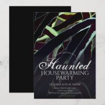 Griezelig Housewarming Zwart Groen Halloween Feest