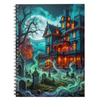 Griezelig huis bij de spookachtige begraafplaats notitieboek