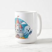 griezelig huis en spook koffiemok (Voorkant rechts)