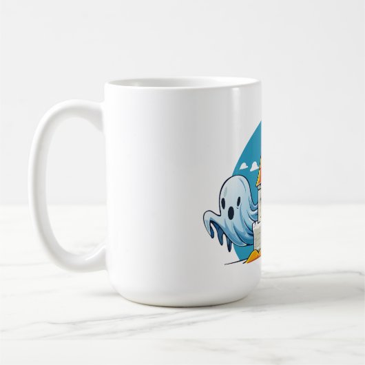 griezelig huis en spook koffiemok (Links)