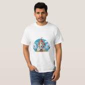 griezelig huis en spook t-shirt (Voorkant volledig)