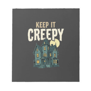 Griezelig Huis Halloween Decoratie_1 Notitieblok