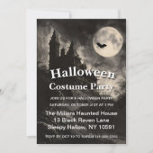 Griezelig Huis Halloween Feest Kaart (Voorkant)